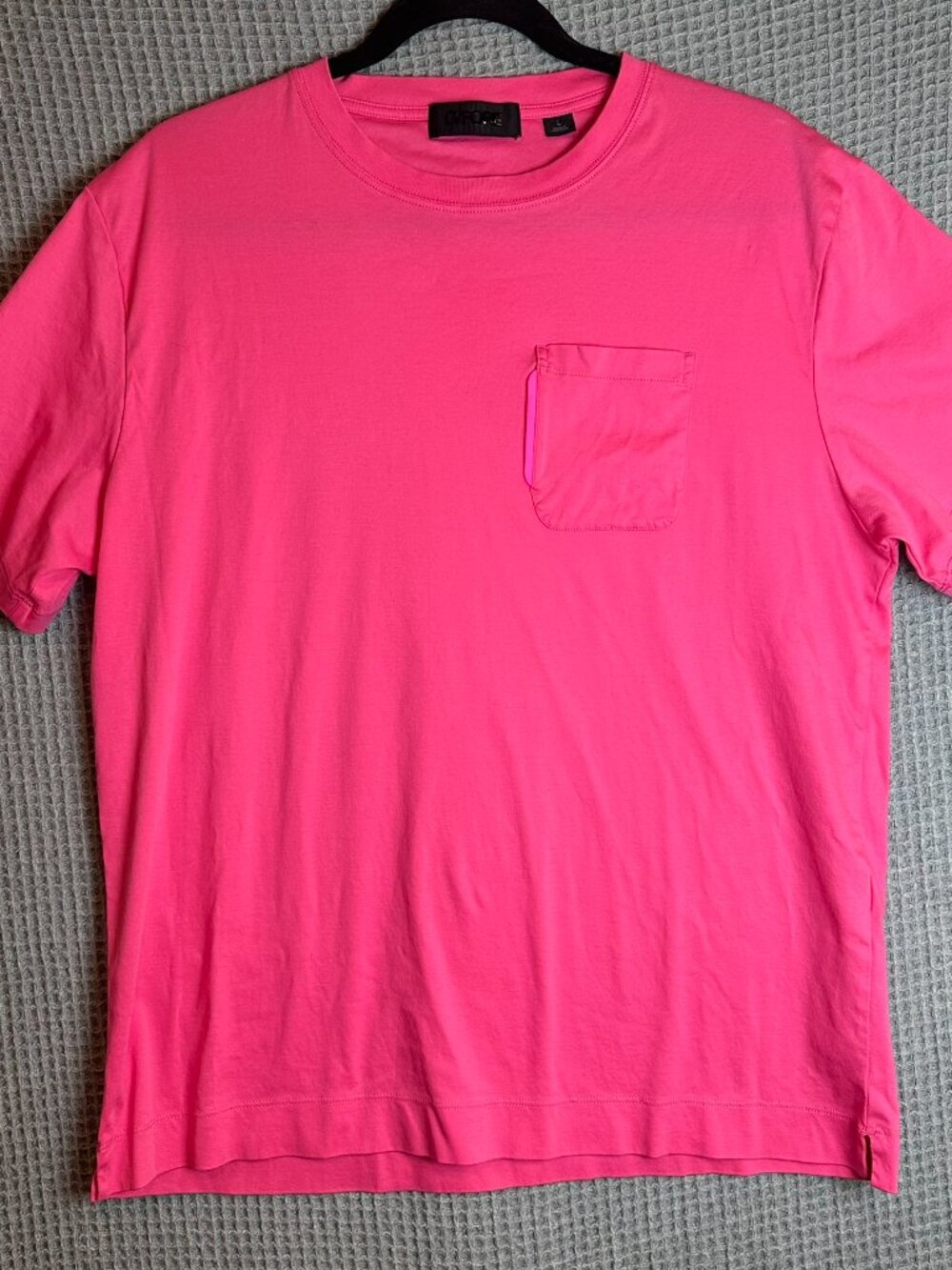 G/FORE Pink Cotton Interlock Everyday Pocket Tee Golf T-Shirt Mens Large